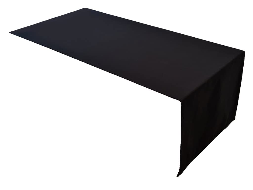 Lemos Home Table Runner Table Linen Made from 100% Cotton Collection Concept, Choice of Colours and Sizes (Table Runner - 45 x 150 cm, Black)