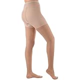 Sheer Compression Firm Support Pantyhose 20-30mmHg - Nude, Medium - Absolute Support Model A207 - Made in USA