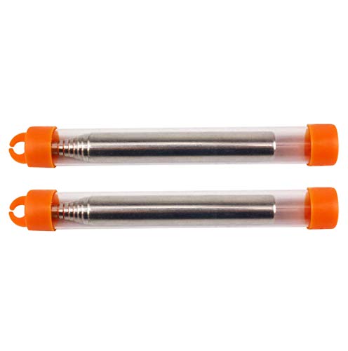 QUICATCH Blow Fire Tube Campfire Tool Pocket Bellows Builds Fire by Blasting Air Outdoor Gear Collapsible Fire Tool 2PCS