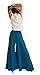 Tropic Bliss Women's Wide Leg Organic Cotton Palazzo Pants, Fair Trade