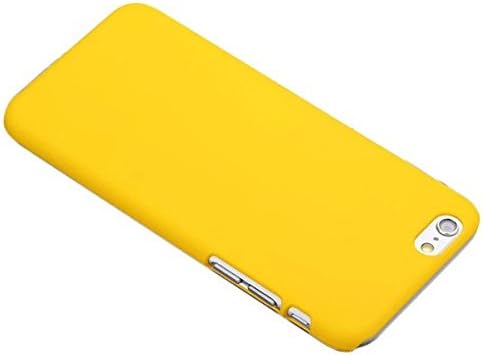 Ultra Slim Matte Plastic Hard Back Case Cover for Apple iPhone 5S in Yellow