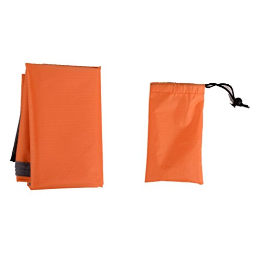 Chartsea Extra Large Waterproof Picnic Blanket Rug Travel Outdoor Beach Camping Mat (Orange)