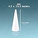 Juvale Foam Cone Pack - 4-Pack, 4.5 x 13.5 in, White - Cone-Shaped Floral Foam - DIY Craft Projects, Craft Supplies & Floral Arrangements