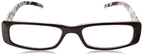 Wink Fancy Brown Floral Rectangle Reading Glass with Matching Pattern Case, +1.50, 0.200 Ounce