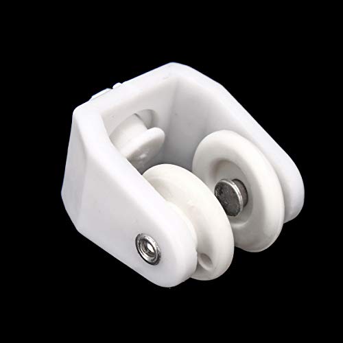 HAPYLY 2 Meter Flexible Plastic PVC Curtain Track Runner Rail Wall Ceiling Mounted Fixing Hooks Shower Curtains Room Divider with Instruction Mounting Accessories Include White (Top Clamping)
