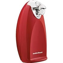 Hamilton Beach 76388R Ensemble Electric Can Opener, Tall, Red