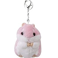 Guoshang Women Hamster Plush Keychain,Cute Stuffed Animal Handbag Pendant for Phone