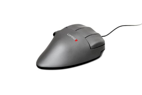 Medium Left-handed Contour Mouse, Ergonomic Wired USB Mouse, 1200DPI, 5 ...