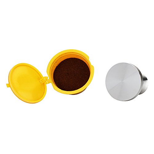 RECAPS Stainless Steel Espresso Coffee Tamper Filling Tool Compatible with Dolce Gusto Machine Reusable Refillable Capsules 41mm