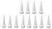 12 Snip Tip Applicator Tips for E6000 Craft Glue 3.7oz Tubes