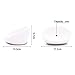 YMAXGO CeramicsTilted Single Food Feeding Bowl for French Bulldogs/Cats, Double Non-Slip Design (White)