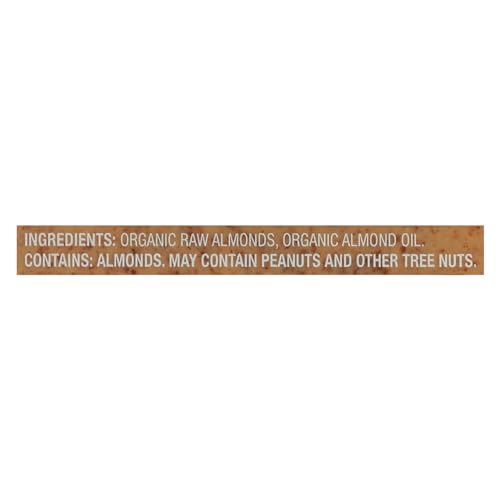 MARANATHA ORGANIC CRUNCHY RAW ALMOND BUTTER, 12 OUNCE JAR
