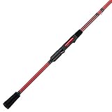 Ugly Stik Carbon Spinning Fishing Rod , Red/Black, 6'6" - Medium - 2pc