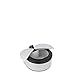 NINESTARS DZT-2-18 Automatic Touchless Infrared Motion Sensor Trash Can Container, 0.5 Gal 2L, ABS Plastic Base (Round, Silver/Black Ladybug Lid)