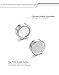 Besteel Stainless Steel Acrylic Circle Round Magnetic Earrings for Men Studs Plugs Non Piercings Clip On Girl Gauges for Ears 2 Pairs 10mm