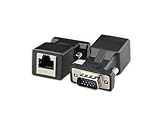 (2-PACK) VGA Extender Adapter,SinLoon VGA 15 Pin Male to RJ45 Female Adapter Connector,VGA Extender to CAT5 CAT6 RJ45 Cable Jack Coupler