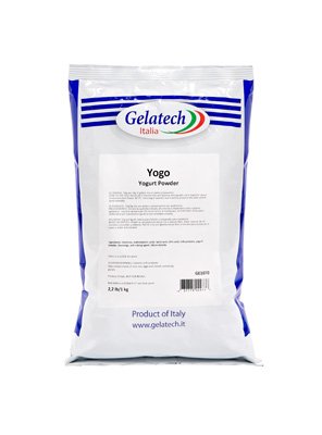 Yogo Powder Dehydrated full-fat yogurt to flavor gelato. 2.2 lb. Bag