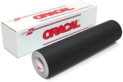 Roll of Oracal 651 Matte Black Vinyl for Craft Cutters and Vinyl Sign Cutters (24" x50FT)