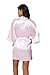 The Bund Women's Short Kimono Robes for Maid of Honor Light-Pink S Size