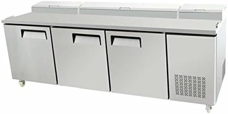 93" 3 Door Commercial Refrigerated Pizza Prep Table MPF-8203