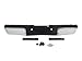 08-12 FORD SUPER DUTY REAR CHROME BUMPER ASSY HITCH BLK PAD BRACKET W/O SENSOR HOLE