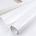 HTV Iron on Vinyl 12 inch x15 Feet Roll by CAREGY Easy to Cut & Weed Iron on Heat Transfer Vinyl DIY Heat Press Design for T-Shirts Glossy White
