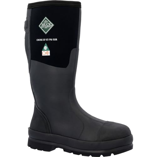 Muck Boot mens Chore Xf Steel Toe Industrial Boot, Black, 10 US