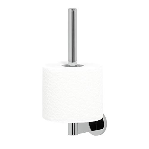 Tiger Noon Reserverollenhalter, Toilettenpapierhalter aus Edelstahl, Farbe: Chrom, B x H x T: 5 x 24,5 x 9,4 cm