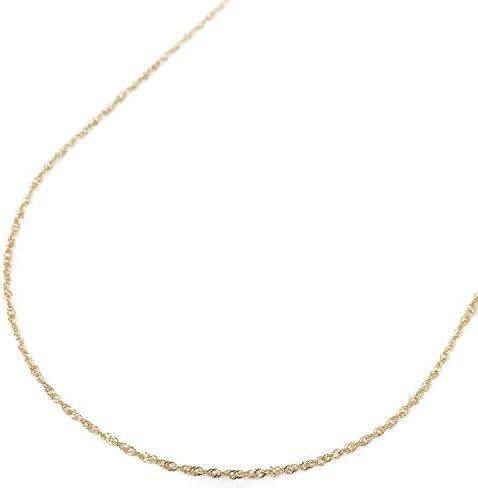 18金 ネックレス スクリュー チェーン 50cm