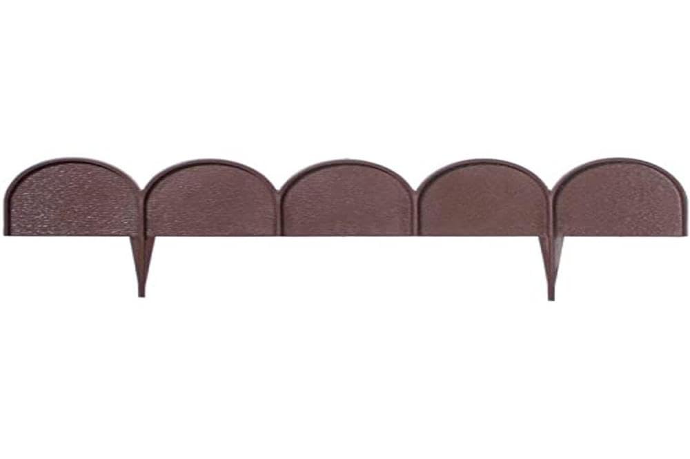 Lawn border edge, palisade, garden 10 m (Brown)