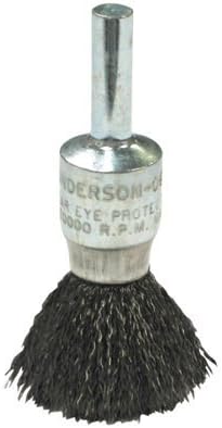 Crimped Wire Solid End Brushes-NS Series - ns10s 1"x.014/ss wire end brush