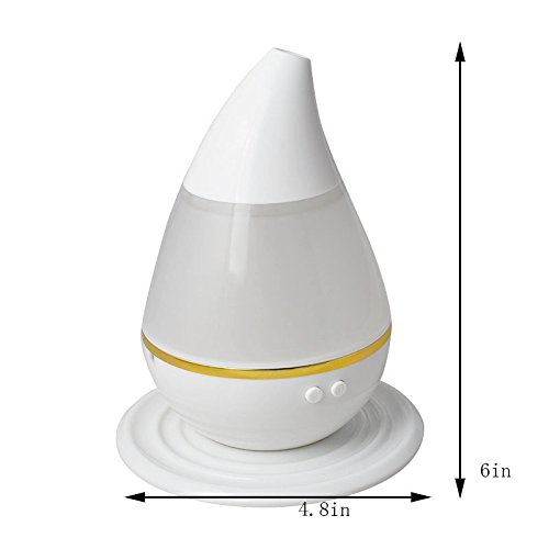 Mini USB Humidifier, Oversized Mist,Diffuse Water & Essential Oils, Changing Colors Light Automatically,Keep 10-20 Square Meters Air Humidity, for Home\\Office £¬Tank capacity: 200ml ¡­