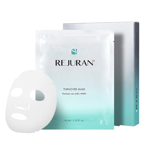 REJURAN® Turnover Mask, c-PDRN® (5ea) – Original Salmon DNA for Firming, Hydration, Repairing & Revitalizing. Achieve Youthful, Radiant Skin. Korean Skincare. Ultra Microfiber Sheet Mask