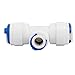 uxcell 3/8-inch x 3/8-inch x 1/4-inch T Shaped 3 Way Tube Quick Push in Connector 3pcs for RO Water System
