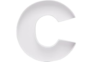 DYLCYPHERIA Cardboard Letter Fillable Charcuterie Board Candy Food Tray, 12.2 inch, Party Event Decoration (C Shape)