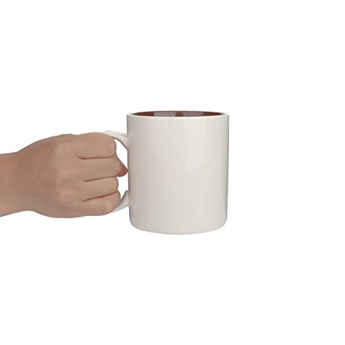 Panbado-Kaffeebecher-6-teilig-Set-aus-Porzellan-450-ml-Kaffeetassen-Braun-Creme