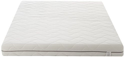 [- AmazonBasics Komfortschaum-Matratze mit 7 Zonen, H3 - 140 x 200 cm, hypoallergener Bezug waschba
