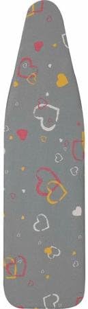 Household Essentials Ultra Series Ironing Board Cover and Pad, Mica Sparkle Hearts
