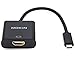 MOKiN USB 3.1 USB-C(Type-C) To HDMI Adapter Cable, HDMI Output Max 4K UHD And Compatible With Thunderbolt Port 3 For Type-C Output Device – Black