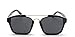 GAMT Square Mirrored Sunglasses Thicken Colored Frame Black