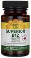 Country Life Biochem Formulas Superior B-12 Lozenges, 3000 Mcg , 50-Lozenge