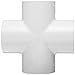 Spears 420 Series PVC Pipe Fitting, Cross, Schedule 40, 1/2