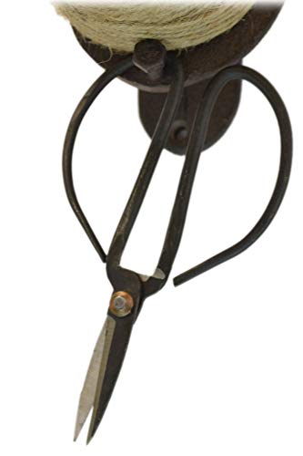 Wall Mounted Water Tap Cast Iron Vintage Twine Holder Dispenser with Scissors
