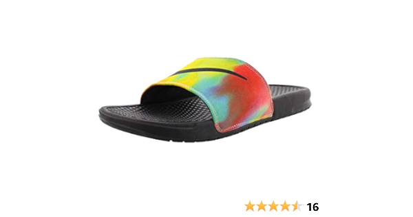 tie dye nike slides
