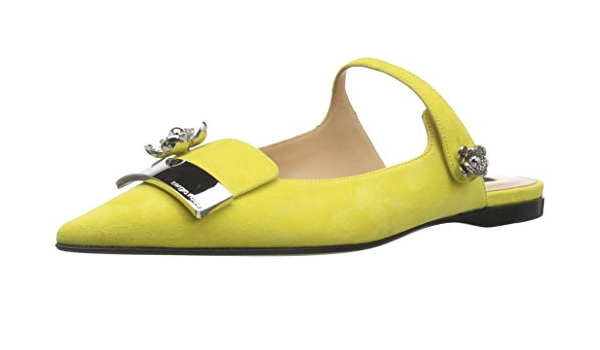 yellow mary jane flats