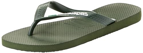 Havaianas Top Brasil Logo Unisex - Adulto FlipFlop Olive Green 41 EU