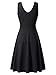 FENSACE Women's Sleeveless Midi Dress Casual Flared Tank Dress