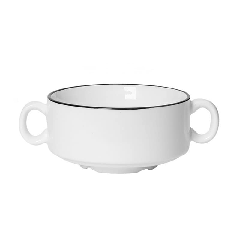 OnePine 255ml Breakfast Bowl, Cereal Bowl, Porcelain Bowl for Dessert, Rice, Soup, Ice Cream, Salad