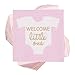 BLUE PANDA Baby Shower Napkins - 5 x 5 In Folded, Light Pink & Gold Foil, 100 Count, 3-Ply - Girl Baby Shower Napkins