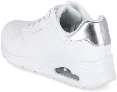 Uno Golden Air Scarpe da Ginnastica da Donna, White Durabuck/Silver Trim, 38 EU